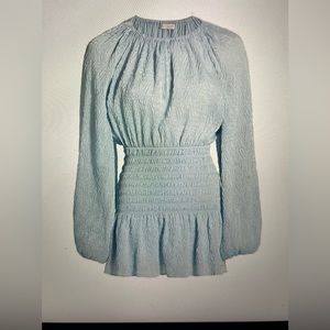 Ramy Brook Bennett smocked mini dress